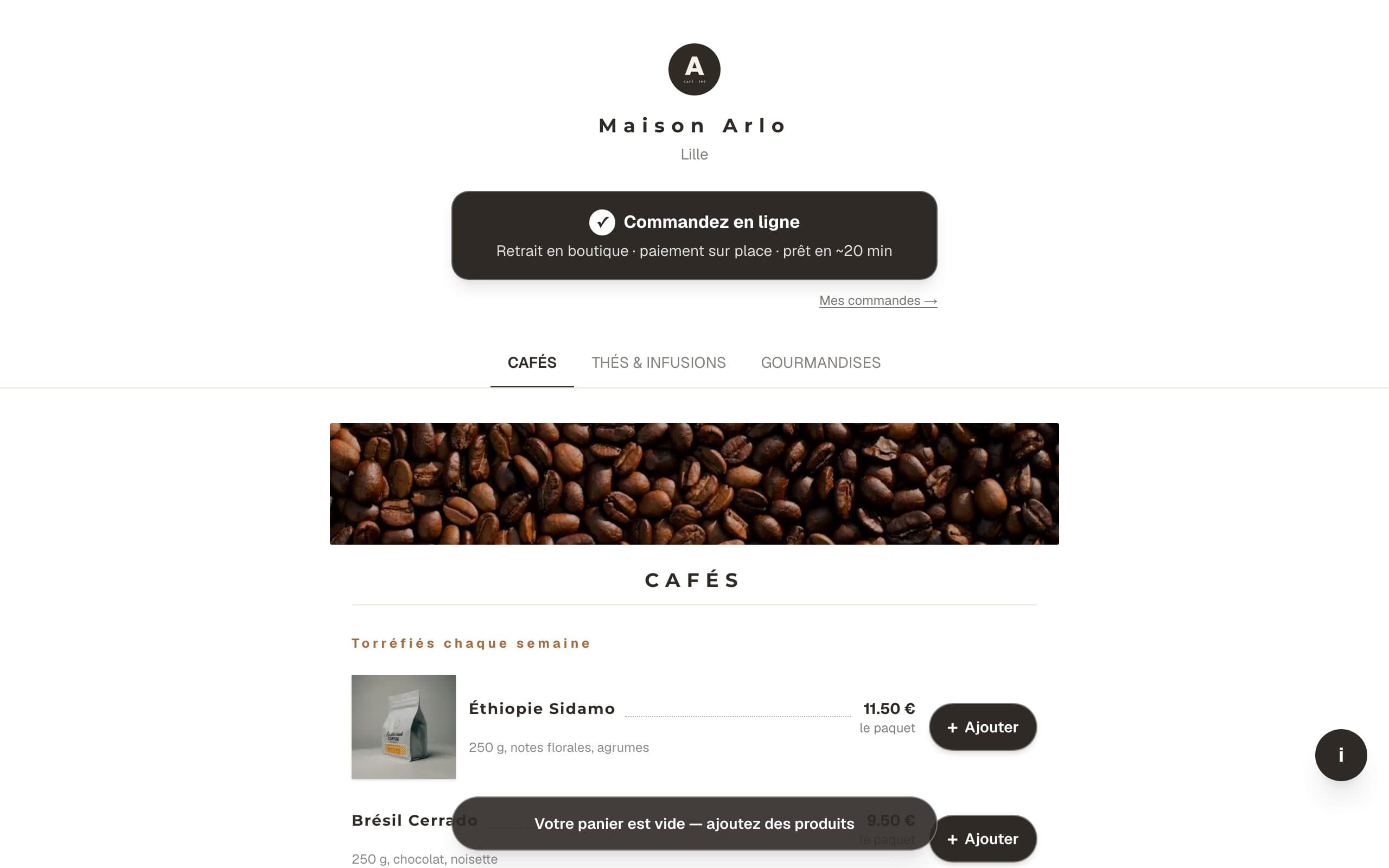 Exemple de site bonappli pour votre commerce